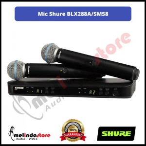Microphone Wireless Shure BLX288/SM58 | Wireless Mic Dual Vocal System Microphone Wireless Shure BLX288/SM58 | Wireless Mic Dual Vocal System